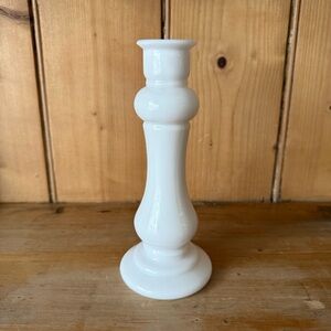 Vintage pair of E.O.Brody white milkglass bud vases. Sold as a pair.